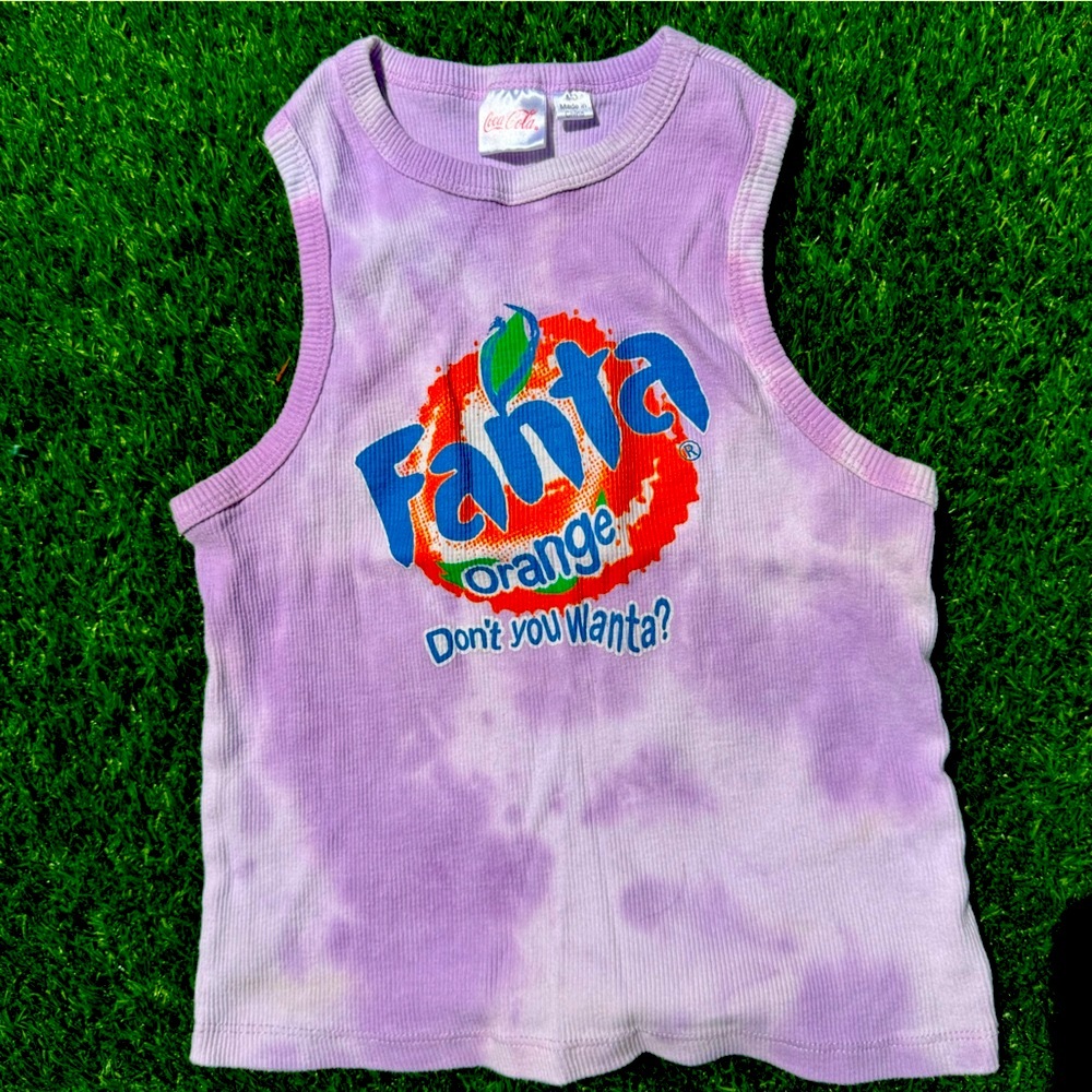 Purple Fanta Graphic Tank Top